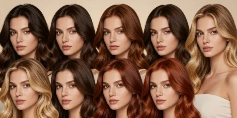 couleur de cheveux pour peau mate yeux marron