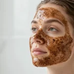 masque au café visage