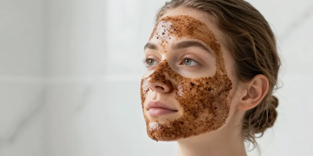 masque au café visage