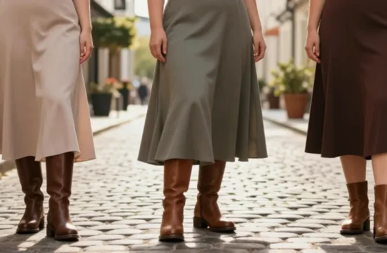 bottes avec jupe longue