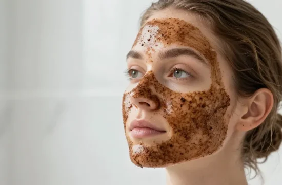 masque au café visage