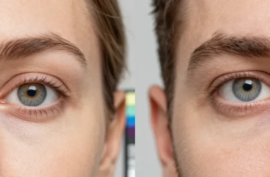 yeux vert bleu gris